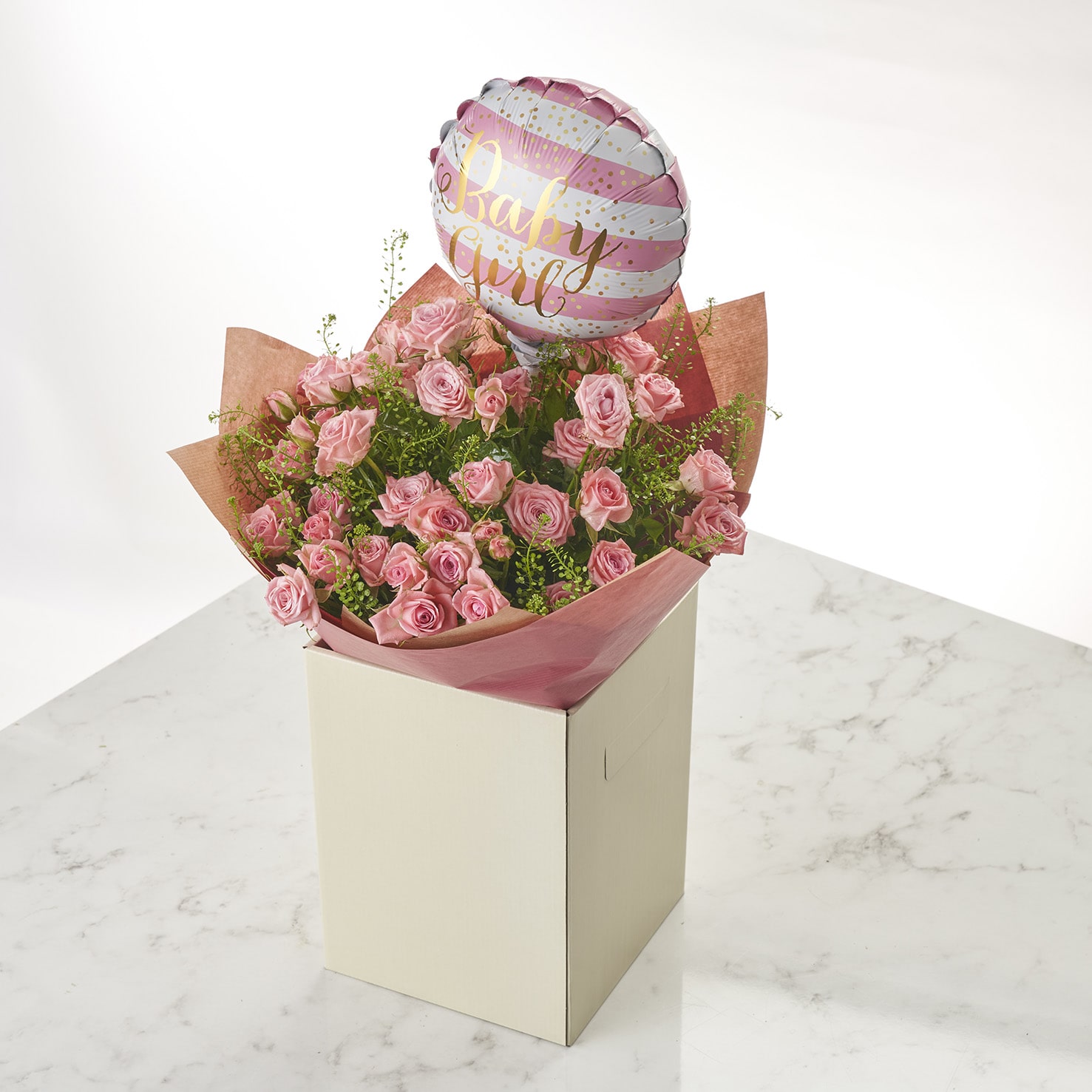 Pink Spray with Balloon