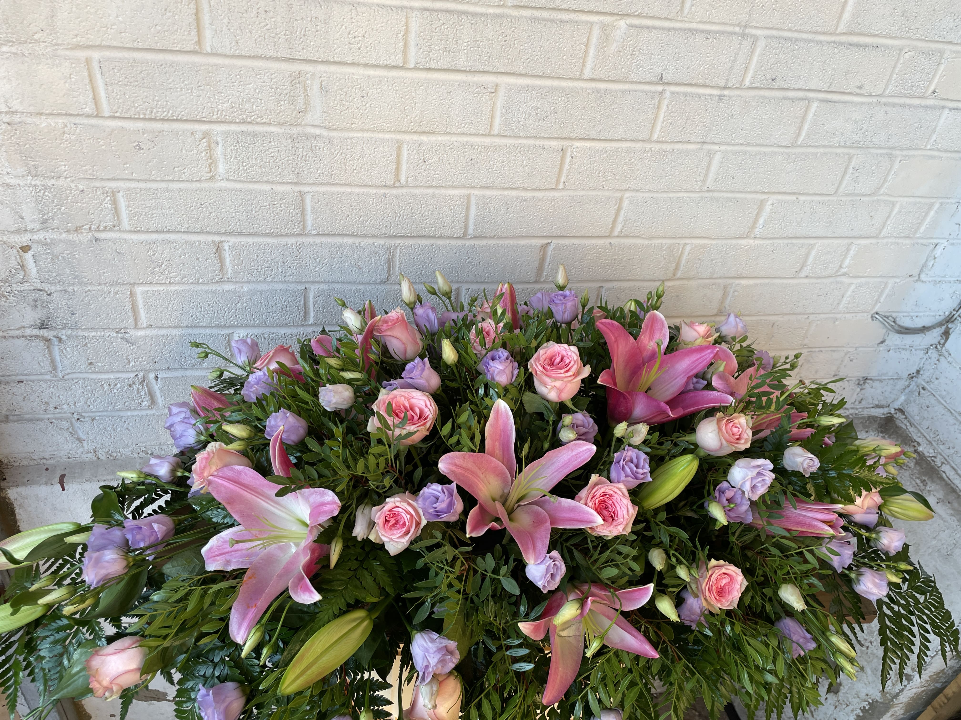 Pastel Casket Spray